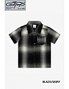KS001 S/S PLAID : BLACK-IVORY